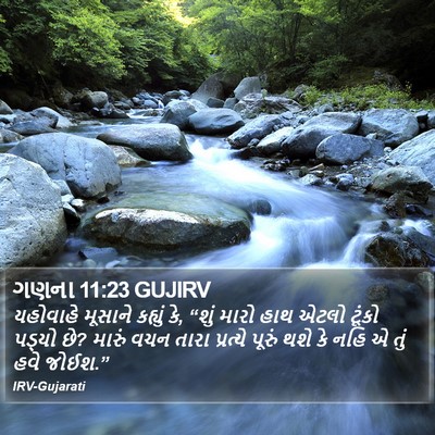 ગણના 11:23 GUJIRV Bible Verse Image