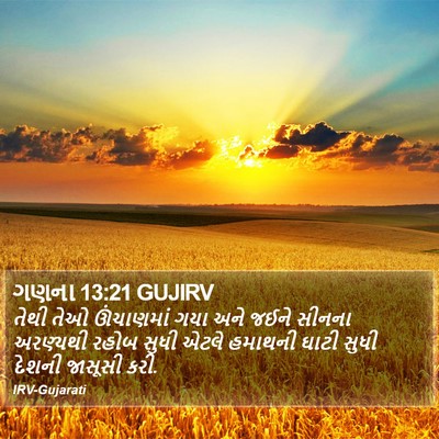 ગણના 13:21 GUJIRV Bible Verse Image