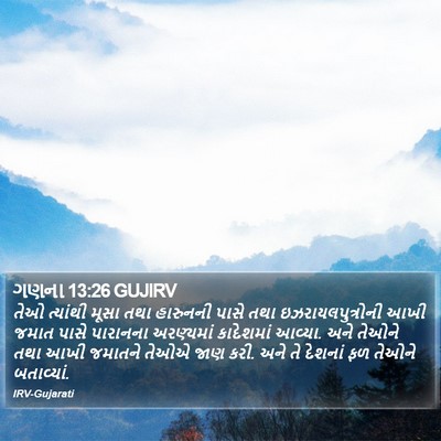ગણના 13:26 GUJIRV Bible Verse Image