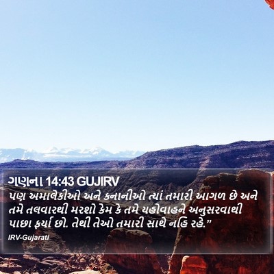 ગણના 14:43 GUJIRV Bible Verse Image