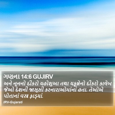 ગણના 14:6 GUJIRV Bible Verse Image