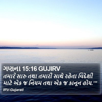 ગણના 15:16 GUJIRV Bible Verse Image