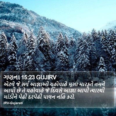 ગણના 15:23 GUJIRV Bible Verse Image