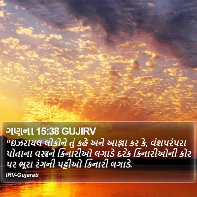 ગણના 15:38 GUJIRV Bible Verse Image