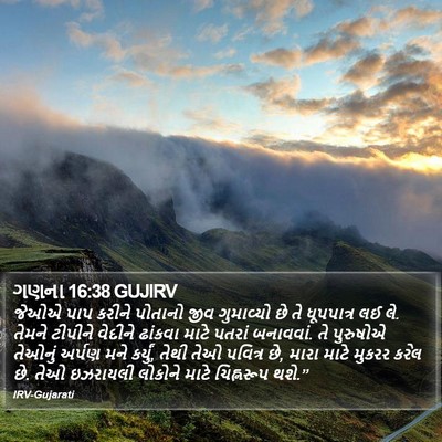 ગણના 16:38 GUJIRV Bible Verse Image