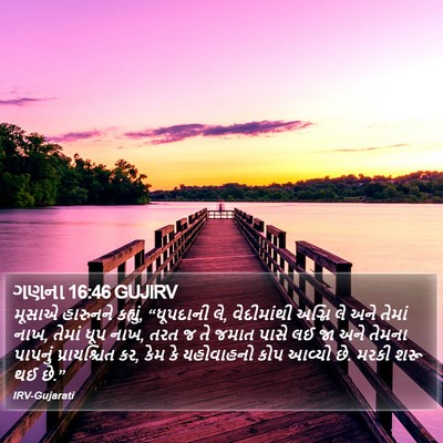 ગણના 16:46 GUJIRV Bible Verse Image