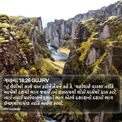 ગણના 18:26 GUJIRV Bible Verse Image