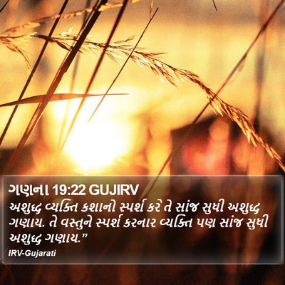 ગણના 19:22 GUJIRV Bible Verse Image