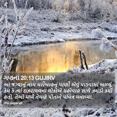 ગણના 20:13 GUJIRV Bible Verse Image