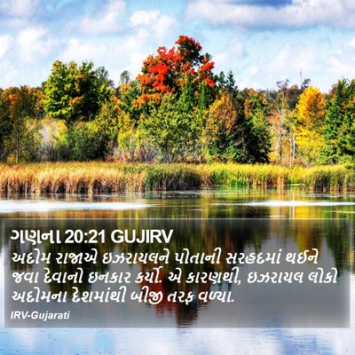 ગણના 20:21 GUJIRV Bible Verse Image