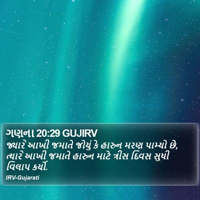 ગણના 20:29 GUJIRV Bible Verse Image