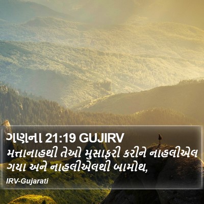 ગણના 21:19 GUJIRV Bible Verse Image