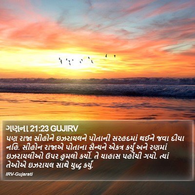 ગણના 21:23 GUJIRV Bible Verse Image