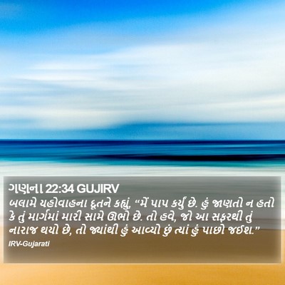 ગણના 22:34 GUJIRV Bible Verse Image