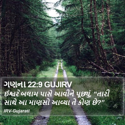 ગણના 22:9 GUJIRV Bible Verse Image
