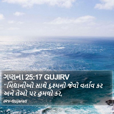ગણના 25:17 GUJIRV Bible Verse Image