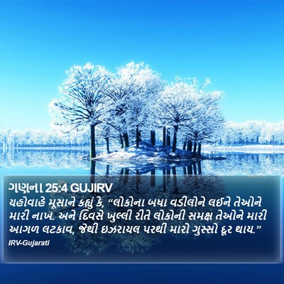 ગણના 25:4 GUJIRV Bible Verse Image