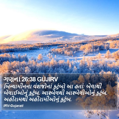 ગણના 26:38 GUJIRV Bible Verse Image