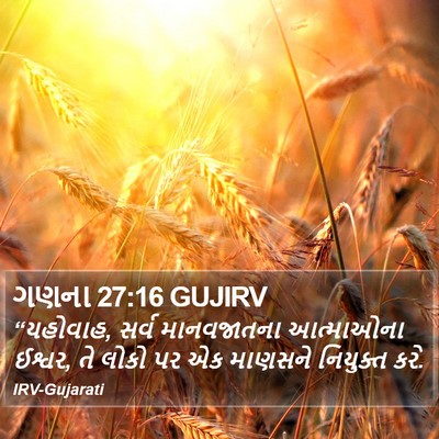 ગણના 27:16 GUJIRV Bible Verse Image