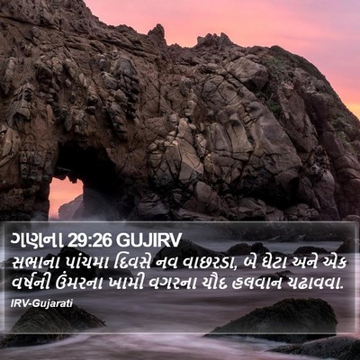 ગણના 29:26 GUJIRV Bible Verse Image
