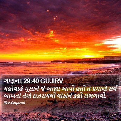 ગણના 29:40 GUJIRV Bible Verse Image
