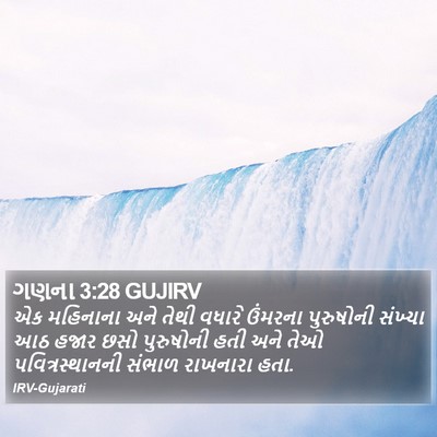 ગણના 3:28 GUJIRV Bible Verse Image