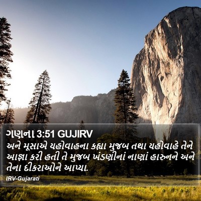 ગણના 3:51 GUJIRV Bible Verse Image