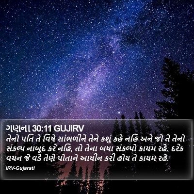 ગણના 30:11 GUJIRV Bible Verse Image