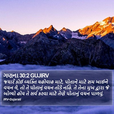 ગણના 30:2 GUJIRV Bible Verse Image