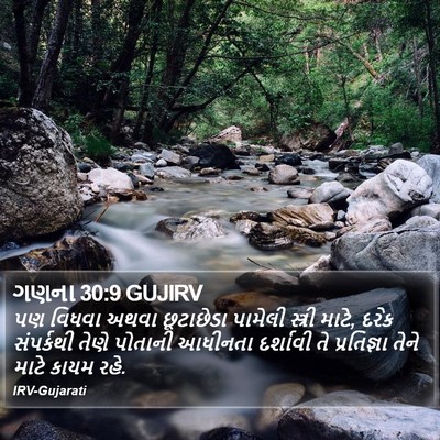 ગણના 30:9 GUJIRV Bible Verse Image