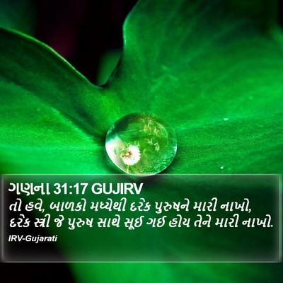 ગણના 31:17 GUJIRV Bible Verse Image