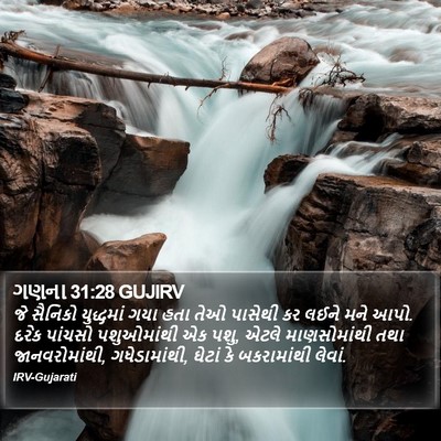 ગણના 31:28 GUJIRV Bible Verse Image