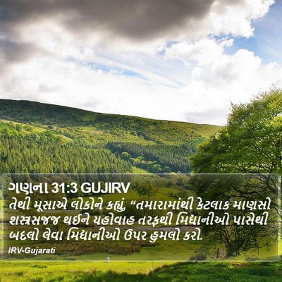 ગણના 31:3 GUJIRV Bible Verse Image