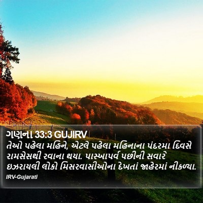 ગણના 33:3 GUJIRV Bible Verse Image