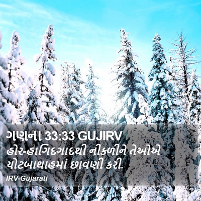 ગણના 33:33 GUJIRV Bible Verse Image