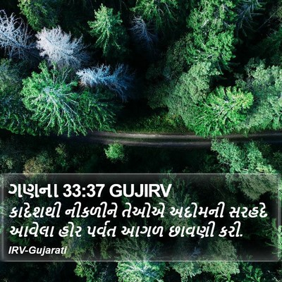 ગણના 33:37 GUJIRV Bible Verse Image