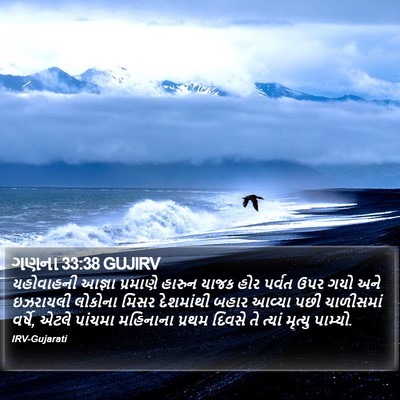 ગણના 33:38 GUJIRV Bible Verse Image