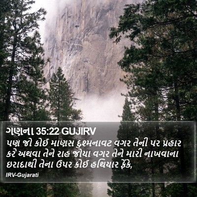 ગણના 35:22 GUJIRV Bible Verse Image