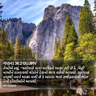 ગણના 36:2 GUJIRV Bible Verse Image