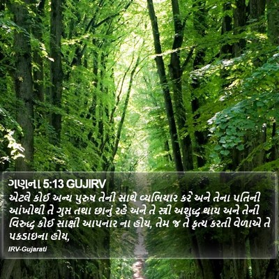 ગણના 5:13 GUJIRV Bible Verse Image