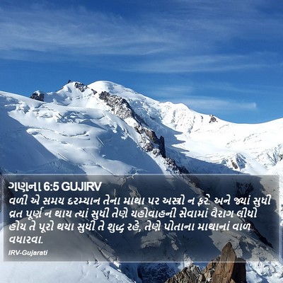 ગણના 6:5 GUJIRV Bible Verse Image