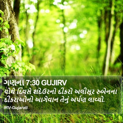 ગણના 7:30 GUJIRV Bible Verse Image