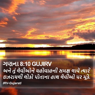 ગણના 8:10 GUJIRV Bible Verse Image