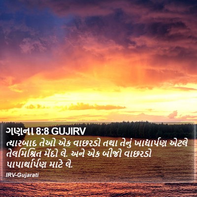 ગણના 8:8 GUJIRV Bible Verse Image