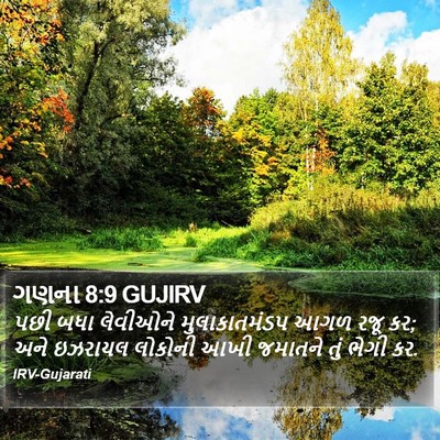 ગણના 8:9 GUJIRV Bible Verse Image