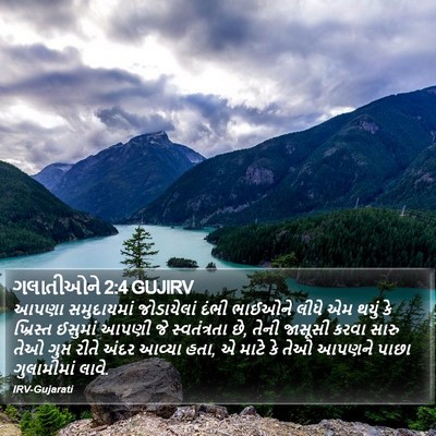 ગલાતીઓને 2:4 GUJIRV Bible Verse Image