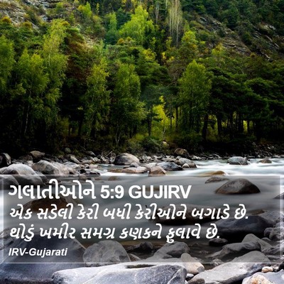 ગલાતીઓને 5:9 GUJIRV Bible Verse Image