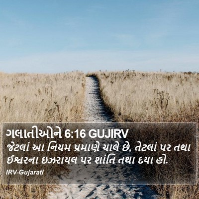 ગલાતીઓને 6:16 GUJIRV Bible Verse Image