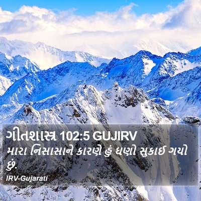 ગીતશાસ્ત્ર 102:5 GUJIRV Bible Verse Image