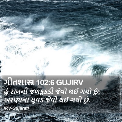 ગીતશાસ્ત્ર 102:6 GUJIRV Bible Verse Image